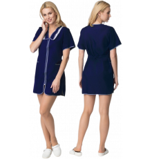 Халат женский Сакура (тк.Габардин), т.синий Халат женский Сакура (тк.Габардин), т.синий