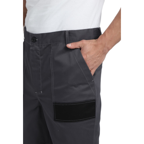 Костюм Виват-1 Премиум CH МВО (тк.Смесовая,240) брюки, т.серый/черный/св.серый