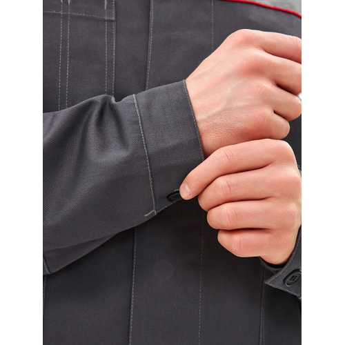 Костюм Липецк-2 СОП CH (тк.Смесовая,280) п/к, т.серый/красный Костюм Липецк-2 СОП CH (тк.Смесовая,280) п/к, т.серый/красный