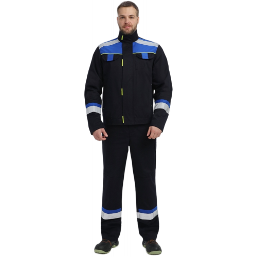 Костюм Бостон (тк.Саржа,320) п/к, т.синий/васильковый Костюм Бостон (тк.Саржа,320) п/к, т.синий/васильковый