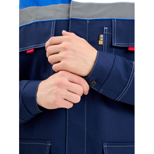 Костюм Бренд (тк.Саржа,240) брюки, синий/васильковый