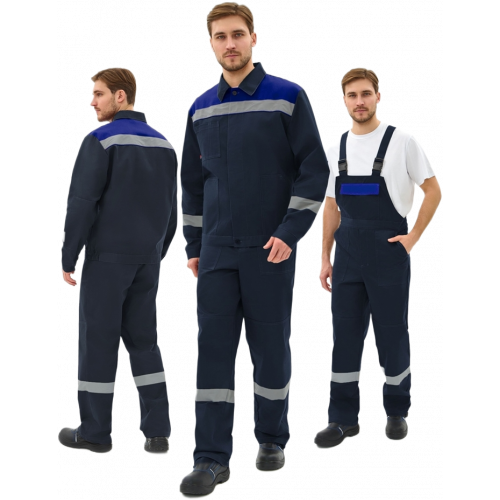 Костюм Липецк-2 СОП CH (тк.Смесовая,280) п/к, т.синий/васильковый