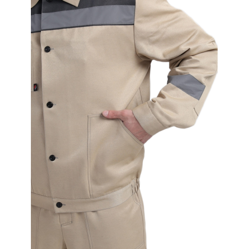 Костюм Лигор-2 СОП (тк.Смесовая,210) п/к, бежевый/т.серый Костюм Лигор-2 СОП (тк.Смесовая,210) п/к, бежевый/т.серый