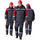 Костюм зимний Вектрон-2 СОП (тк.Смесовая,240) п/к, черный/красный/серый