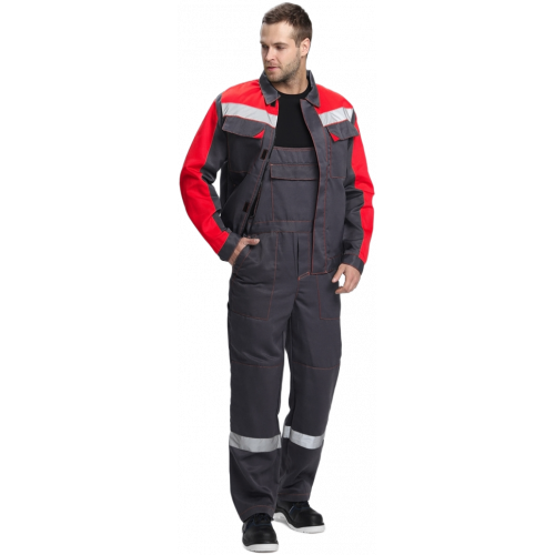 Костюм Сфера-2 СОП CH (тк.Смесовая,210) п/к, т.серый/красный Костюм Сфера-2 СОП CH (тк.Смесовая,210) п/к, т.серый/красный