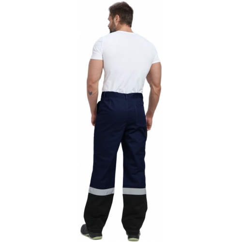 Костюм Виват-1 Премиум CH МВО (тк.Смесовая,240) брюки, т.синий/черный/васильковый