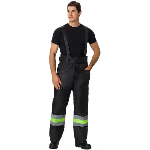 Костюм зимний для дорожника (тк.Оксфорд) брюки, лимонный/черный Костюм зимний для дорожника (тк.Оксфорд) брюки, лимонный/черный