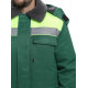 Куртка зимняя для бригадира NEW (тк.Смесовая,210), зеленый/лимонный