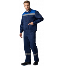 Костюм Труженик-2 СОП (тк.Смесовая,210) п/к, т.синий/васильковый Костюм Труженик-2 СОП (тк.Смесовая,210) п/к, т.синий/васильковый