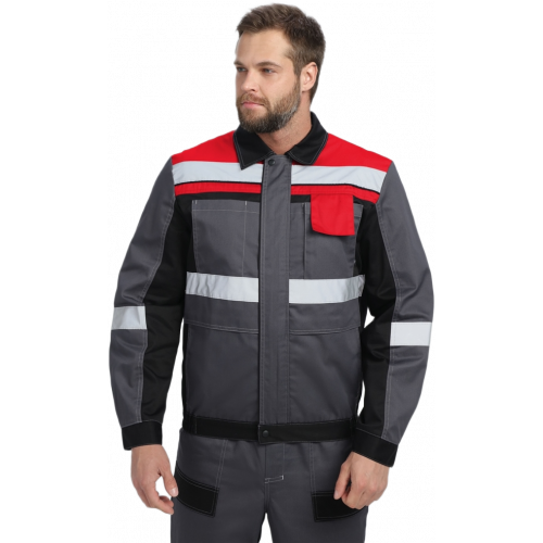 Костюм Виват-1 Премиум IMP (тк.Смесовая,240) брюки, т.серый/черный/красный Костюм Виват-1 Премиум IMP (тк.Смесовая,240) брюки, т.серый/черный/красный