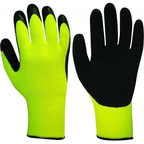 Перчатки утепл. акриловые со вспененным латекс. покрытием, цвет в ассортименте Перчатки утепл. акриловые со вспененным латекс. покрытием, цвет в ассортименте