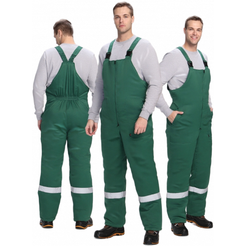 Полукомбинезон зимний Экспертный-Люкс (Смесовая, 210), зеленый Полукомбинезон зимний Экспертный-Люкс (Смесовая, 210), зеленый