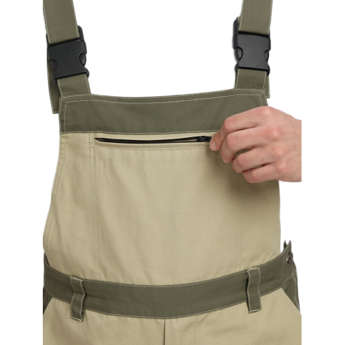 Полукомбинезон Челси CH (тк.Канвас,270), хаки/бежевый