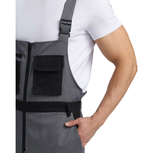 Полукомбинезон Милан NEW CH МВО (тк.Смесовая,270), т.серый/черный Полукомбинезон Милан NEW CH МВО (тк.Смесовая,270), т.серый/черный