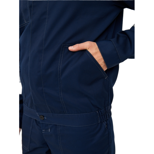 Костюм Лигор-1 Премиум СОП К. (тк.Смесовая,240) брюки, т.синий/васильковый