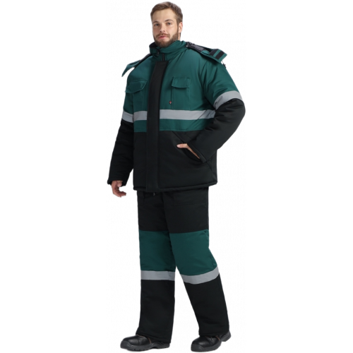 Костюм зимний Нордхард-2 СОП У. (тк.Смесовая,240) п/к, черный/т.зеленый Костюм зимний Нордхард-2 СОП У. (тк.Смесовая,240) п/к, черный/т.зеленый