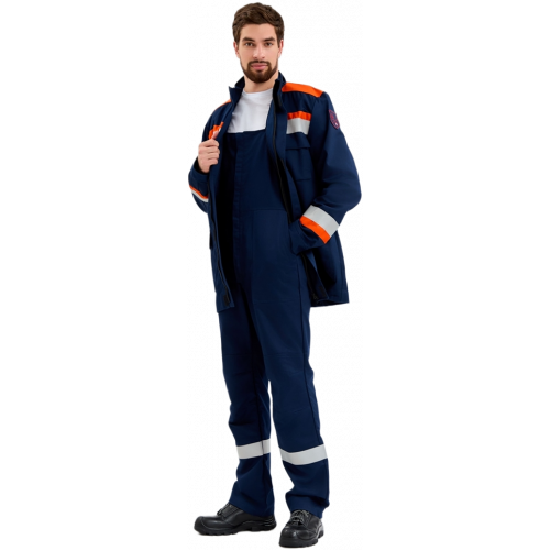 Костюм летний Энергия-А (13,2 кал.), т.синий/оранжевый