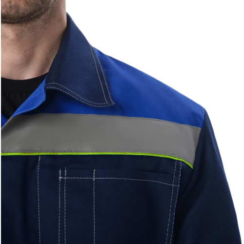 Костюм Флофт-1 СОП (тк.Смесовая,210) брюки, т.синий/васильковый Костюм Флофт-1 СОП (тк.Смесовая,210) брюки, т.синий/васильковый