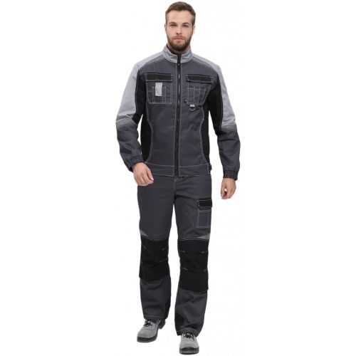 Костюм Вектрон-2 (тк.Смесовая,240) п/к, т.серый/св.серый/черный Костюм Вектрон-2 (тк.Смесовая,240) п/к, т.серый/св.серый/черный