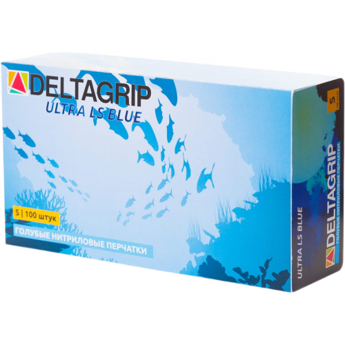 DELTAGRIP Ultra LS Перчатки нитриловые неопудренные синего цвета
