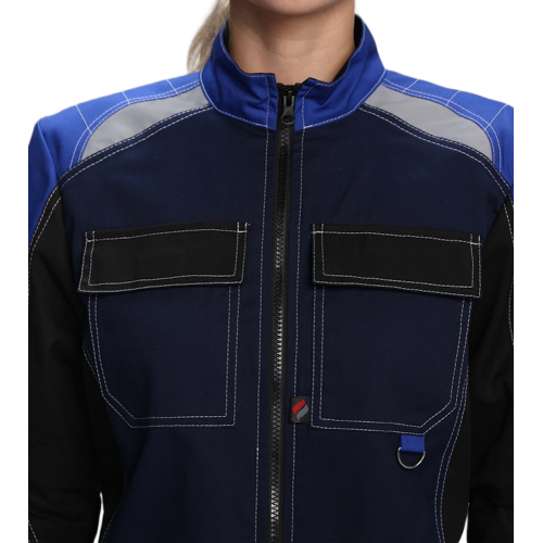 Костюм женский Вектрон-1 (тк.Смесовая,240) брюки, т.синий/васильковый/черный Костюм женский Вектрон-1 (тк.Смесовая,240) брюки, т.синий/васильковый/черный