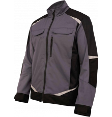 Куртка летняя мужская Brodeks KS202-C, 100% ХБ, цвет графит серый, чёрный