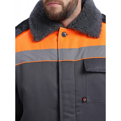 Костюм зимний Труженик-Ультра СОП (тк.Смесовая,210) брюки, т.серый/оранжевый Костюм зимний Труженик-Ультра СОП (тк.Смесовая,210) брюки, т.серый/оранжевый