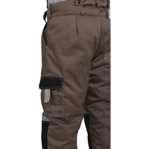 Костюм зимний Мега IMP (тк.Смесовая,240) брюки, коричневый/черный/бежевый