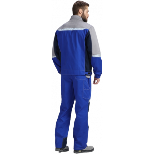 Костюм Вектрон-1 (тк.Смесовая,240) брюки, васильковый/т.синий/св.серый Костюм Вектрон-1 (тк.Смесовая,240) брюки, васильковый/т.синий/св.серый