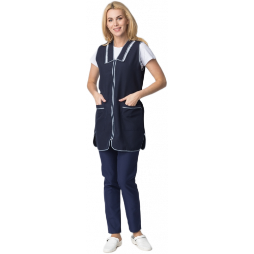 Фартук-сарафан Вишня (тк.Габардин), т.синий Фартук-сарафан Вишня (тк.Габардин), т.синий