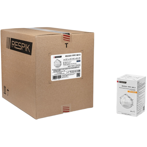 Респиратор чашеобразный RESPIK® RS2201 без клапана, FFP1 (20 шт) Респиратор чашеобразный RESPIK® RS2201 без клапана, FFP1 (20 шт)