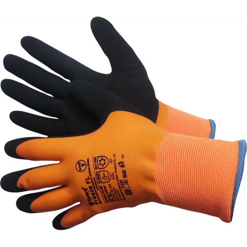 FREEZE FL оранжевый. Перчатки утепленные двухслойные со вспененным латексным покрытием FREEZE FL оранжевый. Перчатки утепленные двухслойные со вспененным латексным покрытием