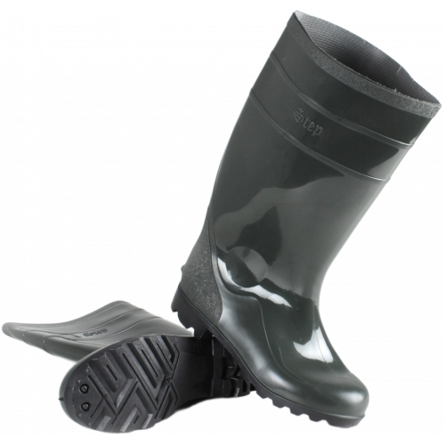 Сапоги мужские ПВХ двухкомпонентные Step, оливковый (арт.С-40)