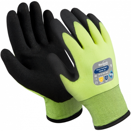 Перчатки Manipula Specialist® Юнит Хай Виз (нейлон/акрил+ПВХ), TNНА-33/WG-781