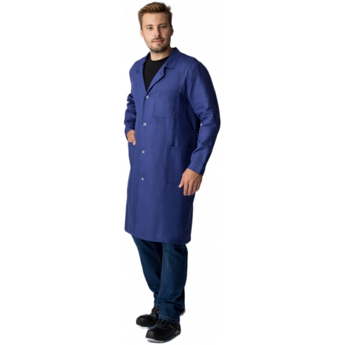 Халат мужской рабочий (тк.Диагональ,195), т.синий Халат мужской рабочий (тк.Диагональ,195), т.синий