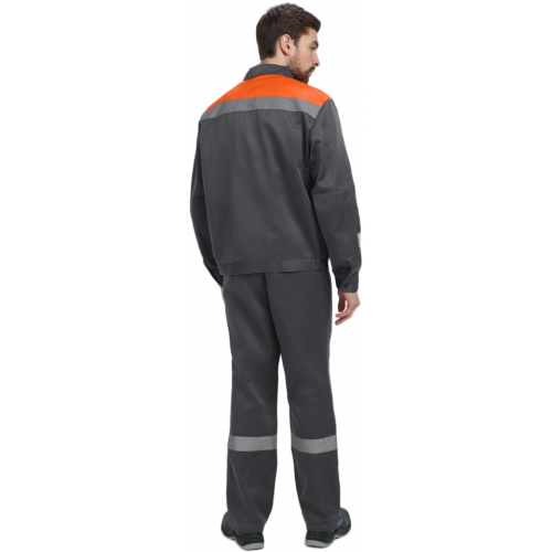 Костюм Лигор-1 СОП (тк.Смесовая,210) брюки, т.серый/оранжевый Костюм Лигор-1 СОП (тк.Смесовая,210) брюки, т.серый/оранжевый