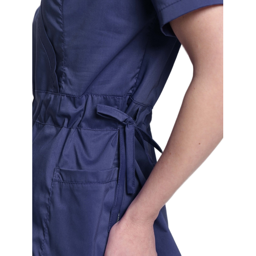 Костюм женский хирургический Модерн-004 (тк.Стрейч,120) MedLine, т.синий