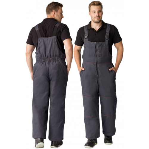 Полукомбинезон зимний Флофт Премиум (тк.Смесовая,240), т.серый