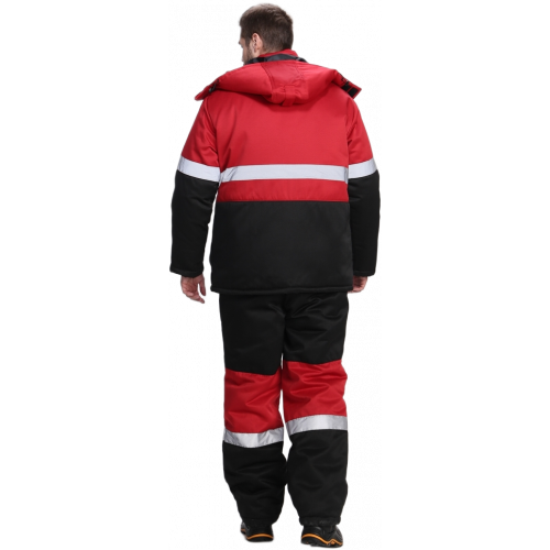 Костюм зимний Нордхард-2 СОП (тк.Смесовая,250) п/к, черный/красный