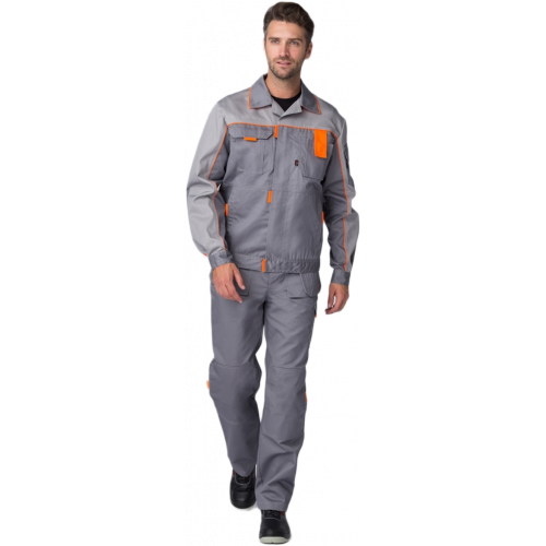 Костюм Драга-1 (тк.Смесовая МВО,240) брюки, серый/св.серый/оранжевый Костюм Драга-1 (тк.Смесовая МВО,240) брюки, серый/св.серый/оранжевый