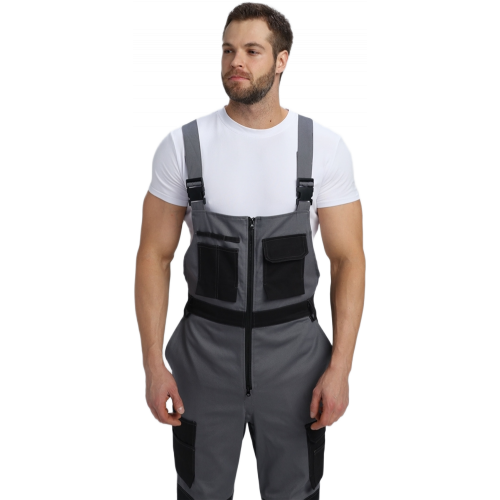 Полукомбинезон Милан NEW CH МВО (тк.Смесовая,270), т.серый/черный Полукомбинезон Милан NEW CH МВО (тк.Смесовая,270), т.серый/черный