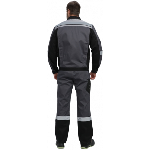 Костюм Виват-2 Премиум CH МВО (тк.Смесовая,240) п/к, т.серый/черный/св.серый