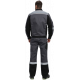 Костюм Виват-2 Премиум CH МВО (тк.Смесовая,240) п/к, т.серый/черный/св.серый
