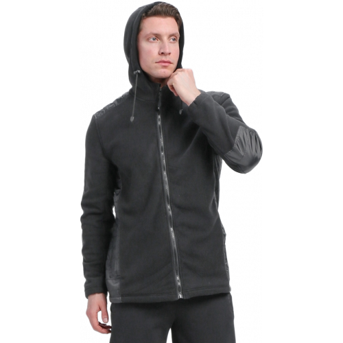 Куртка с капюшоном Кэмп (тк.Флис), т.серый