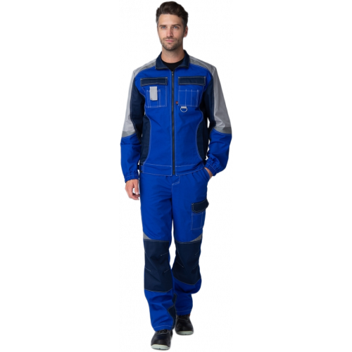 Костюм Вектрон-2 (тк.Смесовая,240) п/к, васильковый/т.синий/серый Костюм Вектрон-2 (тк.Смесовая,240) п/к, васильковый/т.синий/серый