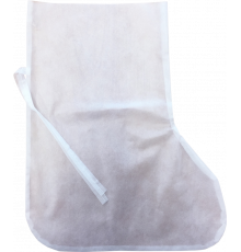 Бахилы высокие из спанбонда на завязках 40 гр/м2 белый/голубой (10 пар) Бахилы высокие из спанбонда на завязках 40 гр/м2 белый/голубой (10 пар)