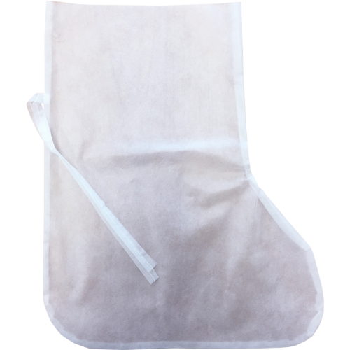 Бахилы высокие из спанбонда на завязках 40 гр/м2 белый/голубой (10 пар) Бахилы высокие из спанбонда на завязках 40 гр/м2 белый/голубой (10 пар)