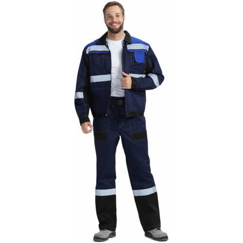 Костюм Виват-1 Премиум IMP (тк.Смесовая,240) брюки, т.синий/черный/васильковый Костюм Виват-1 Премиум IMP (тк.Смесовая,240) брюки, т.синий/черный/васильковый