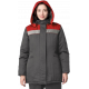 Куртка зимняя женская Кнейд СОП (тк.Смесовая,210), т.серый/красный