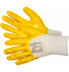 Astra LITE 3/4 Перчатки с частичной обливкой нитрилом жёлтого цвета